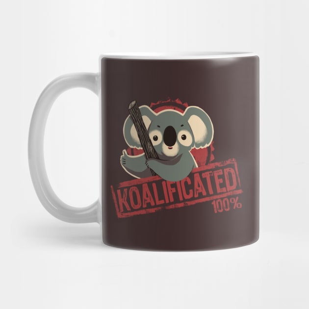 100% koalificated - Cute Koala Approves - Funny Seal of Approval by BlancaVidal